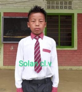 A young boy in a tie and shirt.