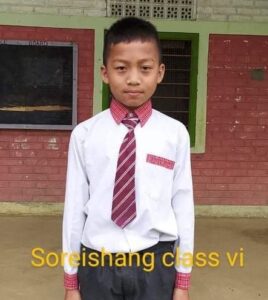 A young boy wearing a tie and white shirt.