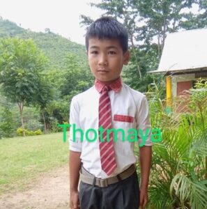 A young boy wearing a tie and shorts.