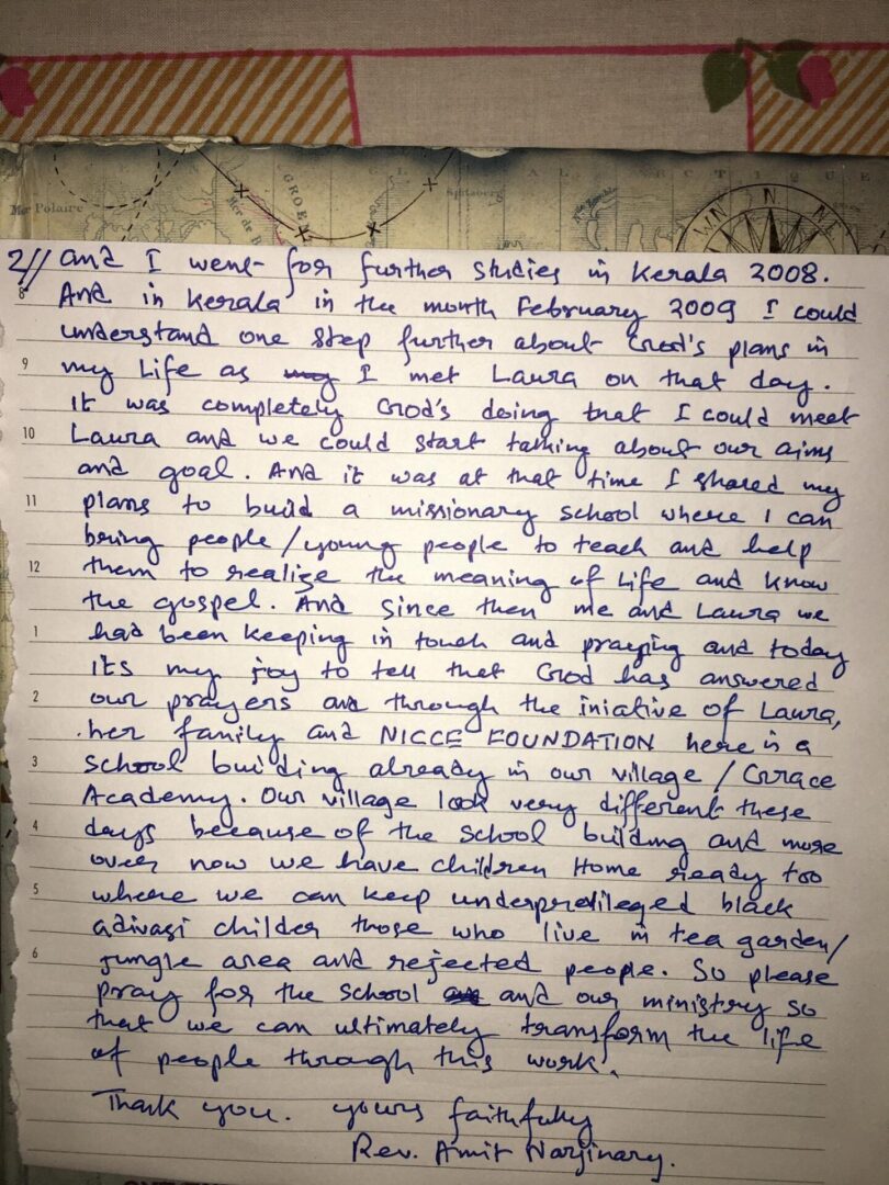 Amit Testimony 2 A handwritten note is posted on the wall.
